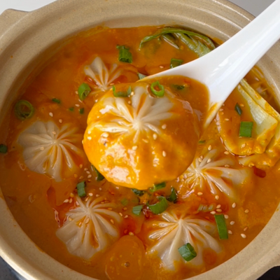 3 Ingredient Mango Curry with Vegan Soup Dumplings