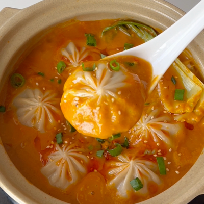 3 Ingredient Mango Curry with Vegan Soup Dumplings