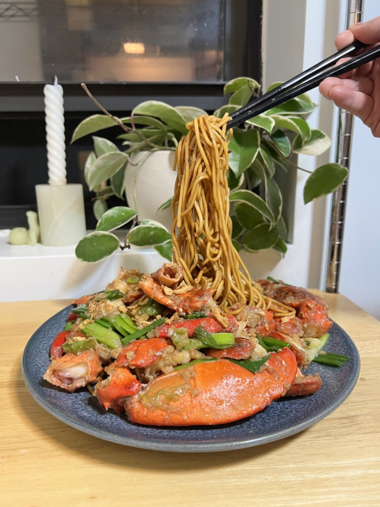 Ginger Scallion Lobster Noodles