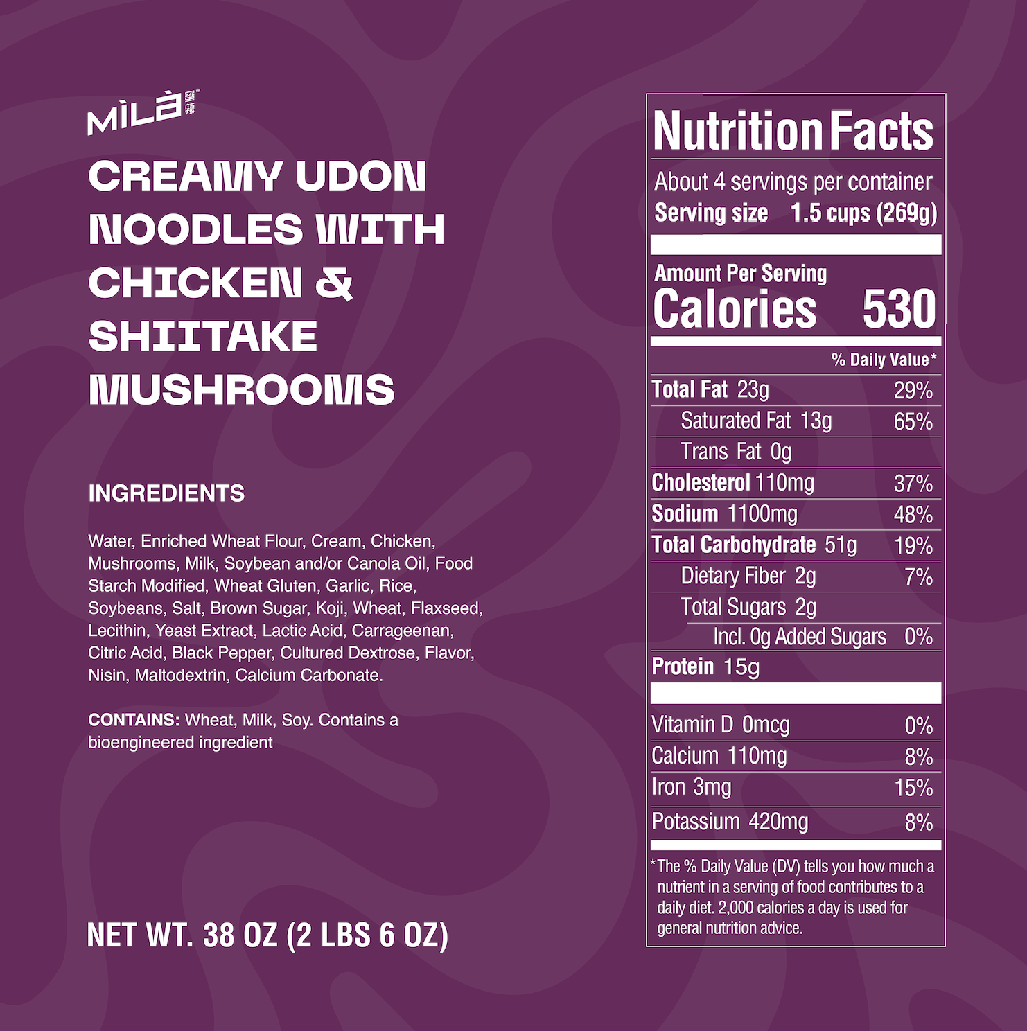 Creamy Udon Noodles with Chicken & Shiitake Mushrooms