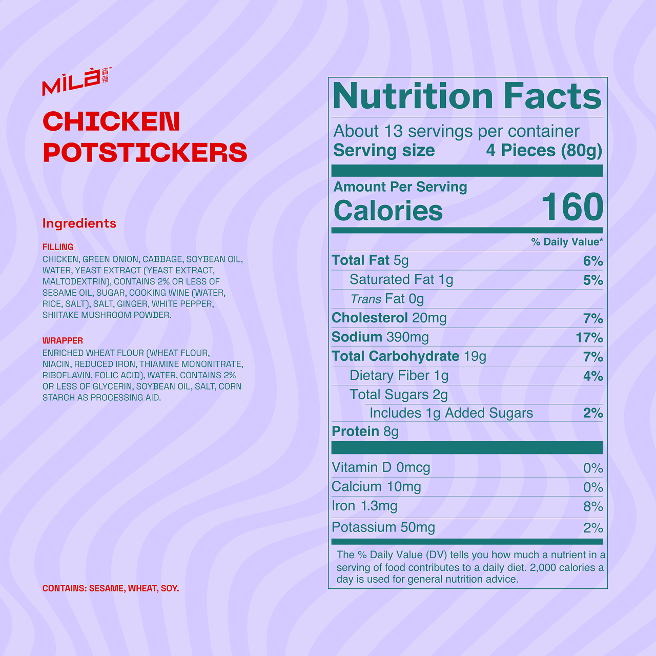 Ingredients and Nutrition Facts
