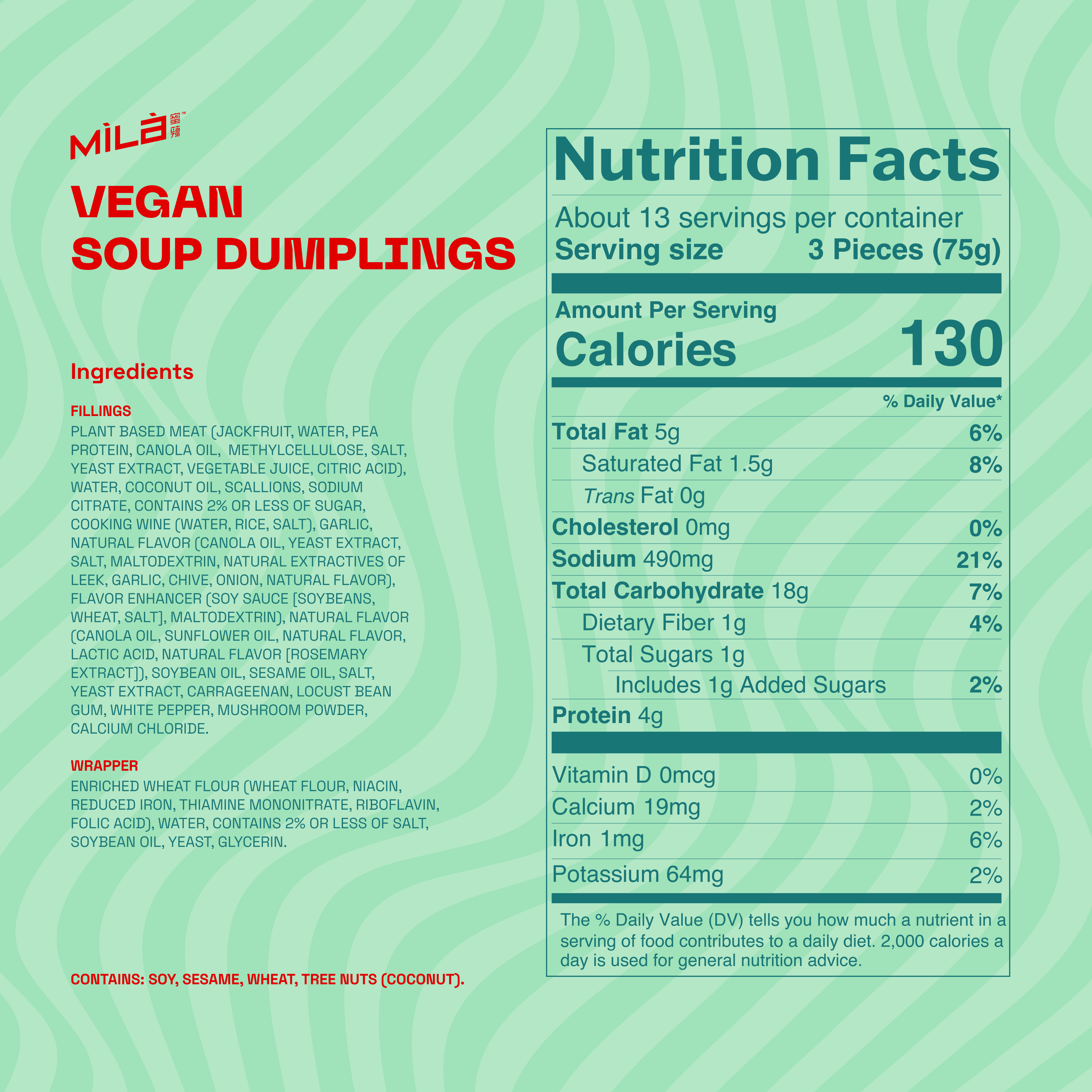 Soup Dumplings (40 PC) - Vegan