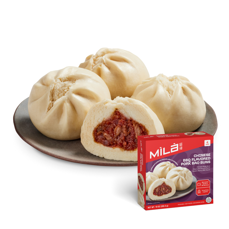 Chinese BBQ Flavored Pork Bao Buns