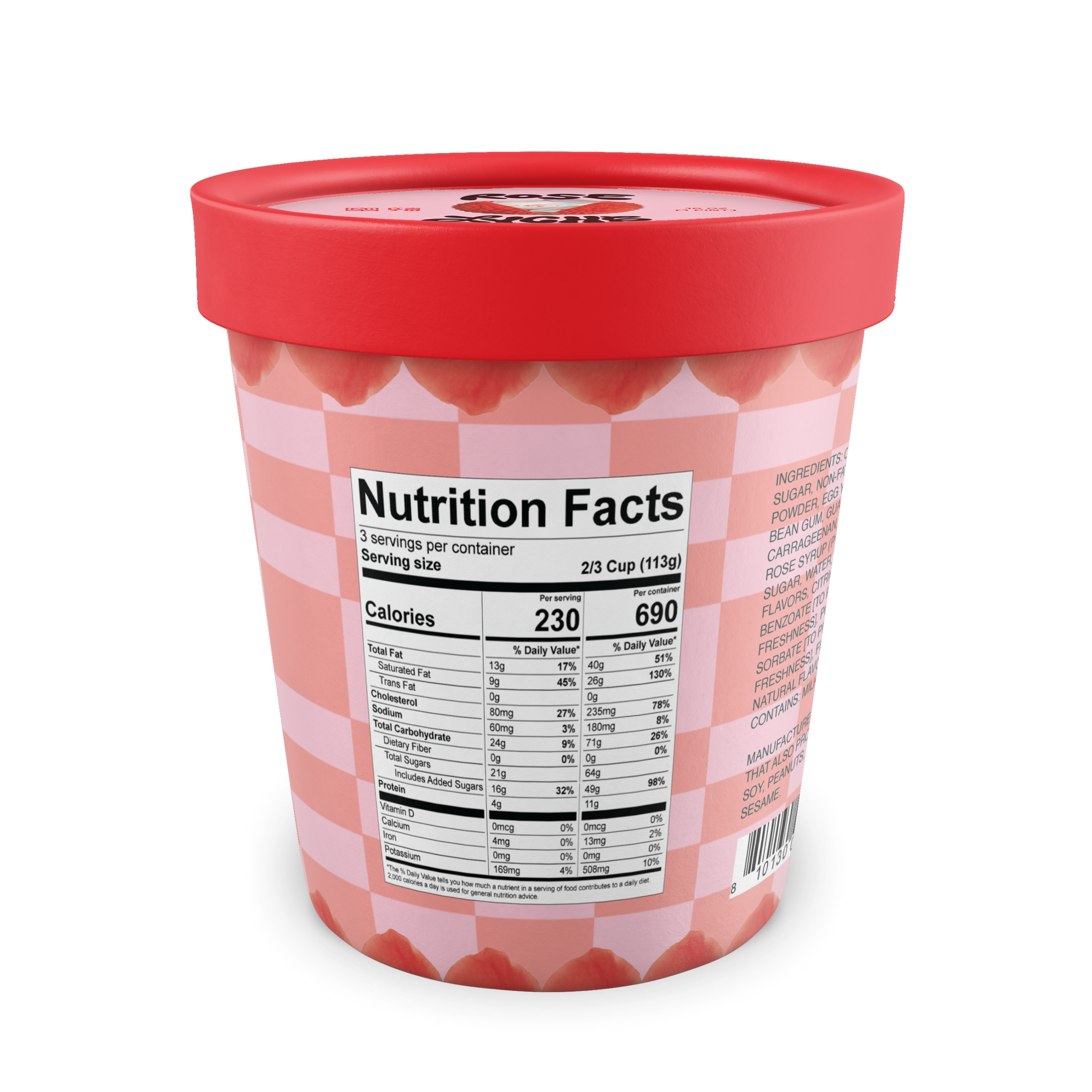 Rose Lychee Ice Cream-Dessert-MìLà