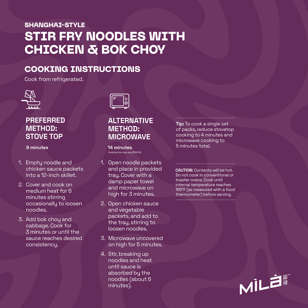 Stir Fry Noodles with Chicken & Bok Choy-MìLà