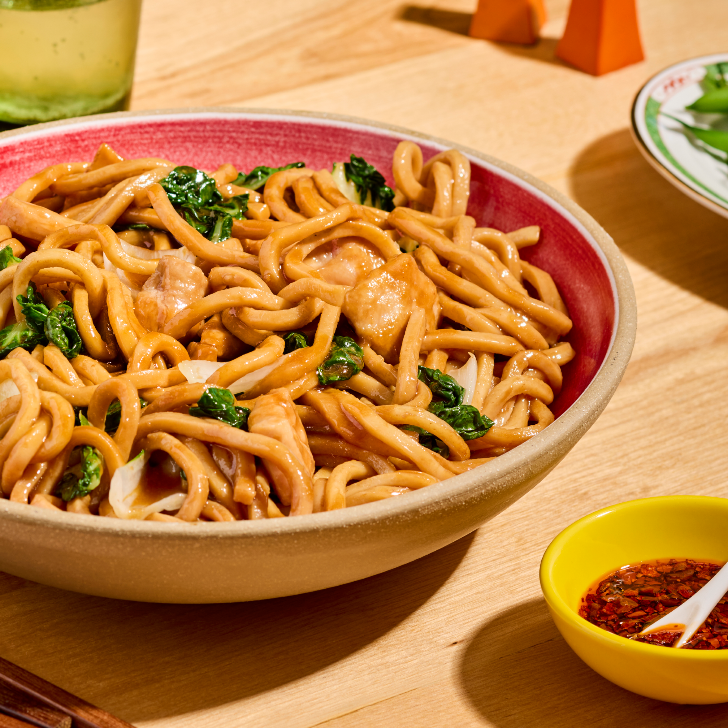 Stir Fry Noodles with Chicken & Bok Choy-MìLà