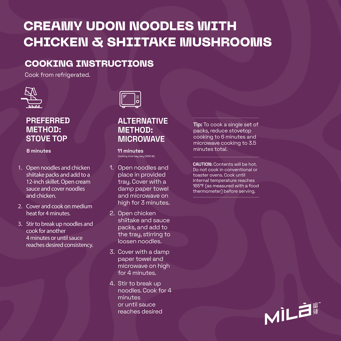 Creamy Udon Noodles with Chicken & Shiitake Mushrooms-MìLà