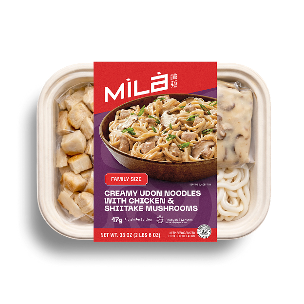 Creamy Udon Noodles with Chicken & Shiitake Mushrooms