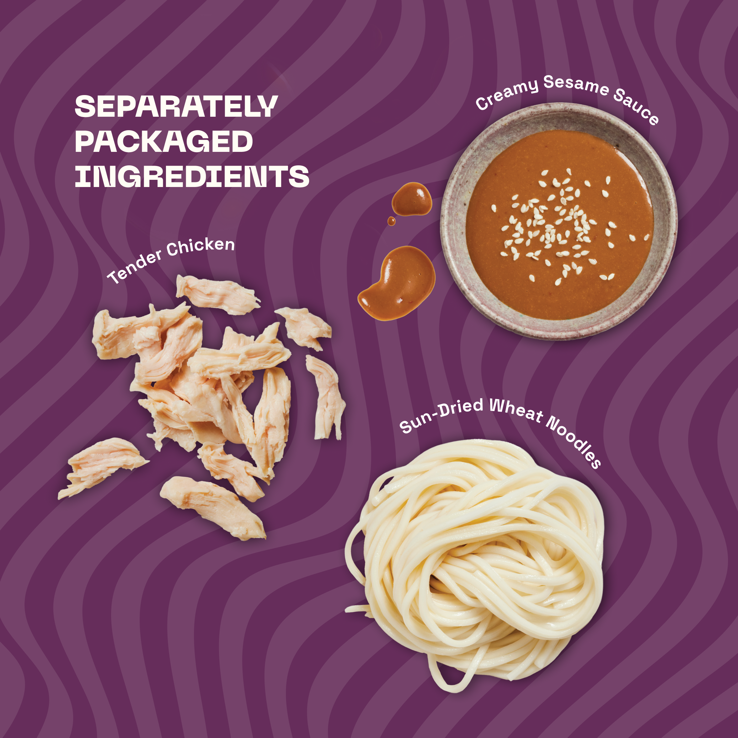 MìLà Chicken & Creamy Sesame Noodles