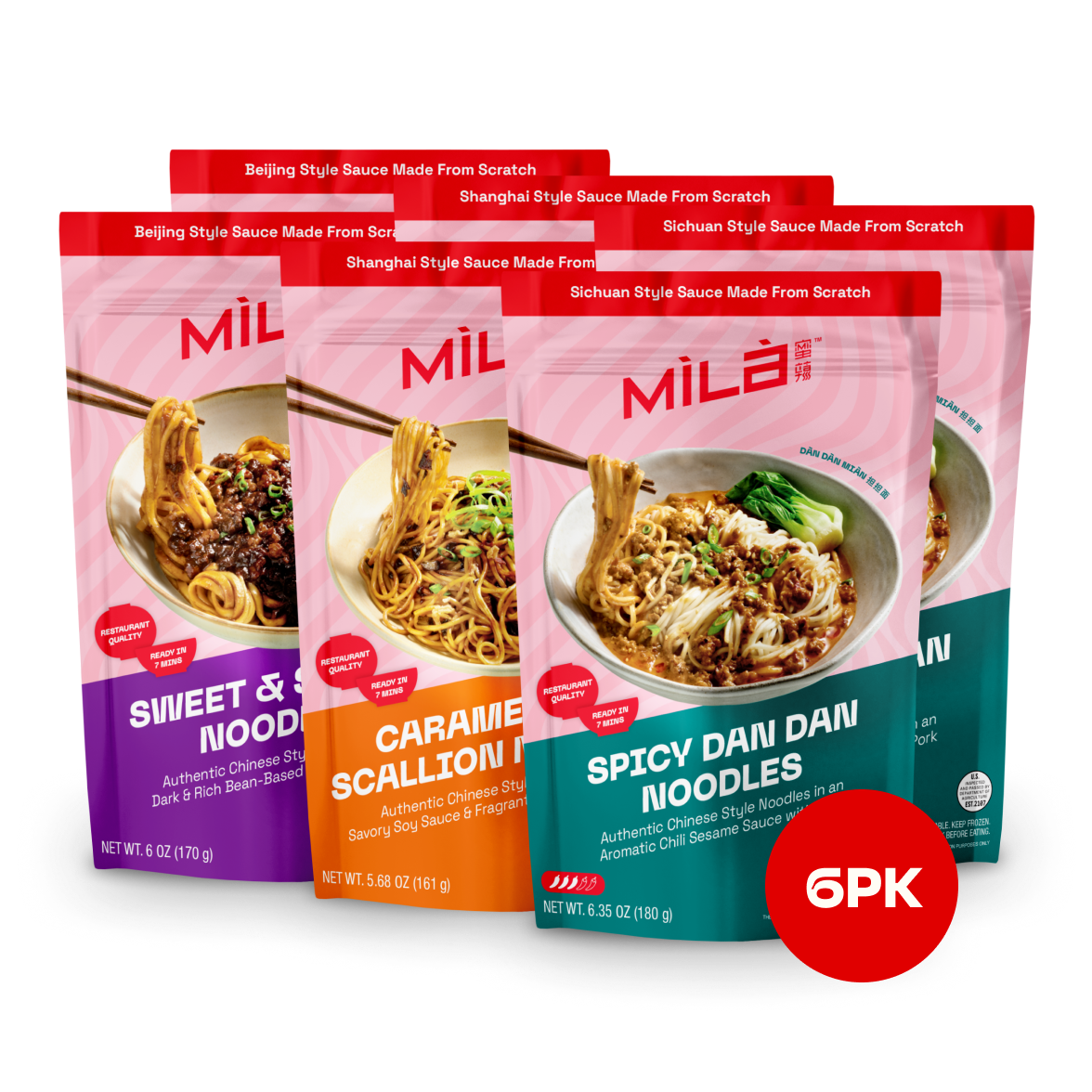 Noodles Variety Kit - Ground Pork (6-PK)